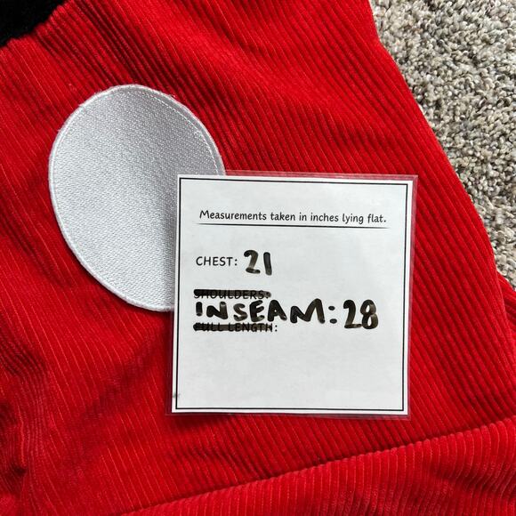 SOLDDisney Mickey Mouse Adult Costume S / M Halloween Jumpsuit One Piece Zip-up - Picture 4 of 16